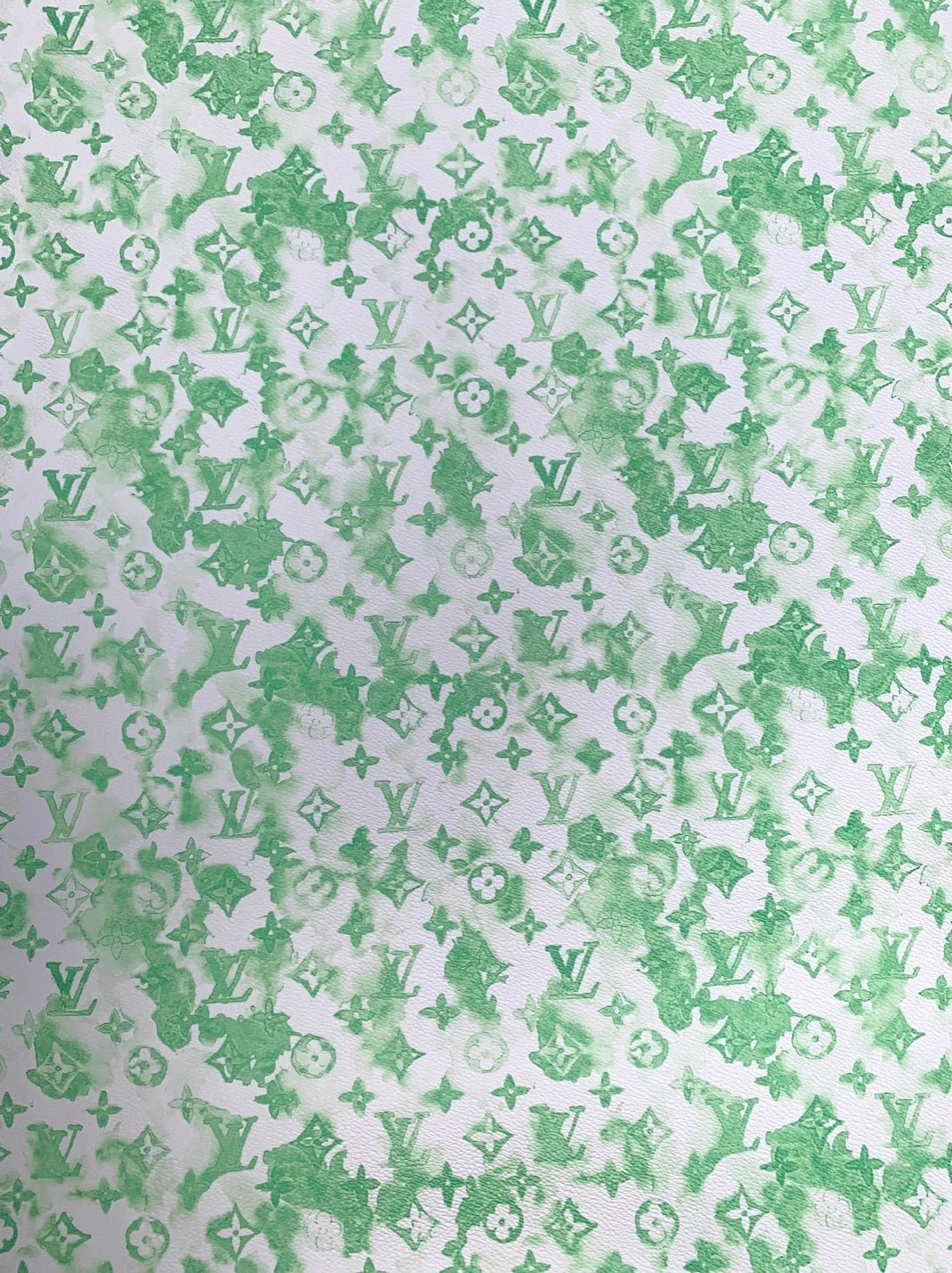 green louis vuitton fabric