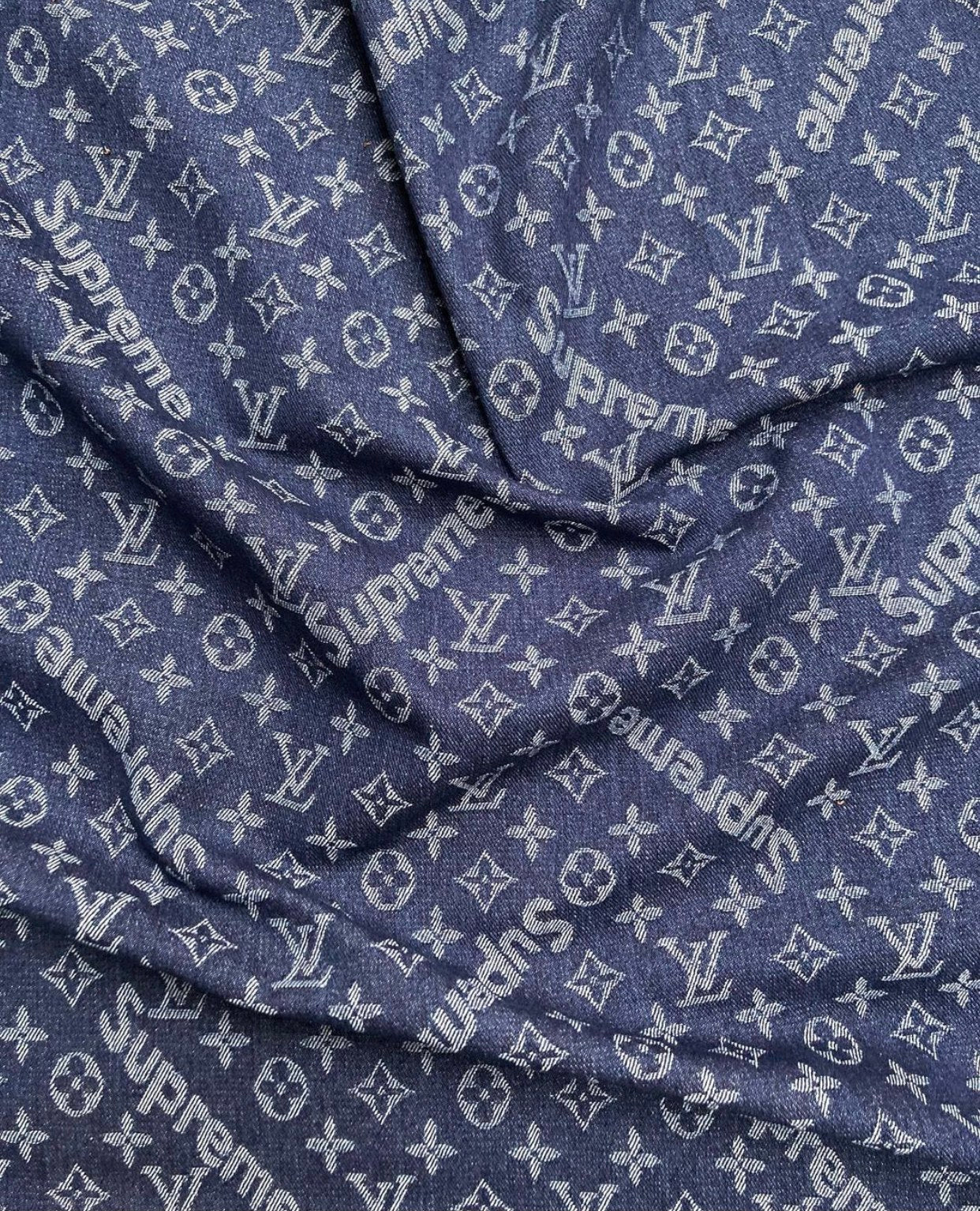Blue Supreme Lv Denim Fabric for Custom Clothing – JINFABRICSTORE