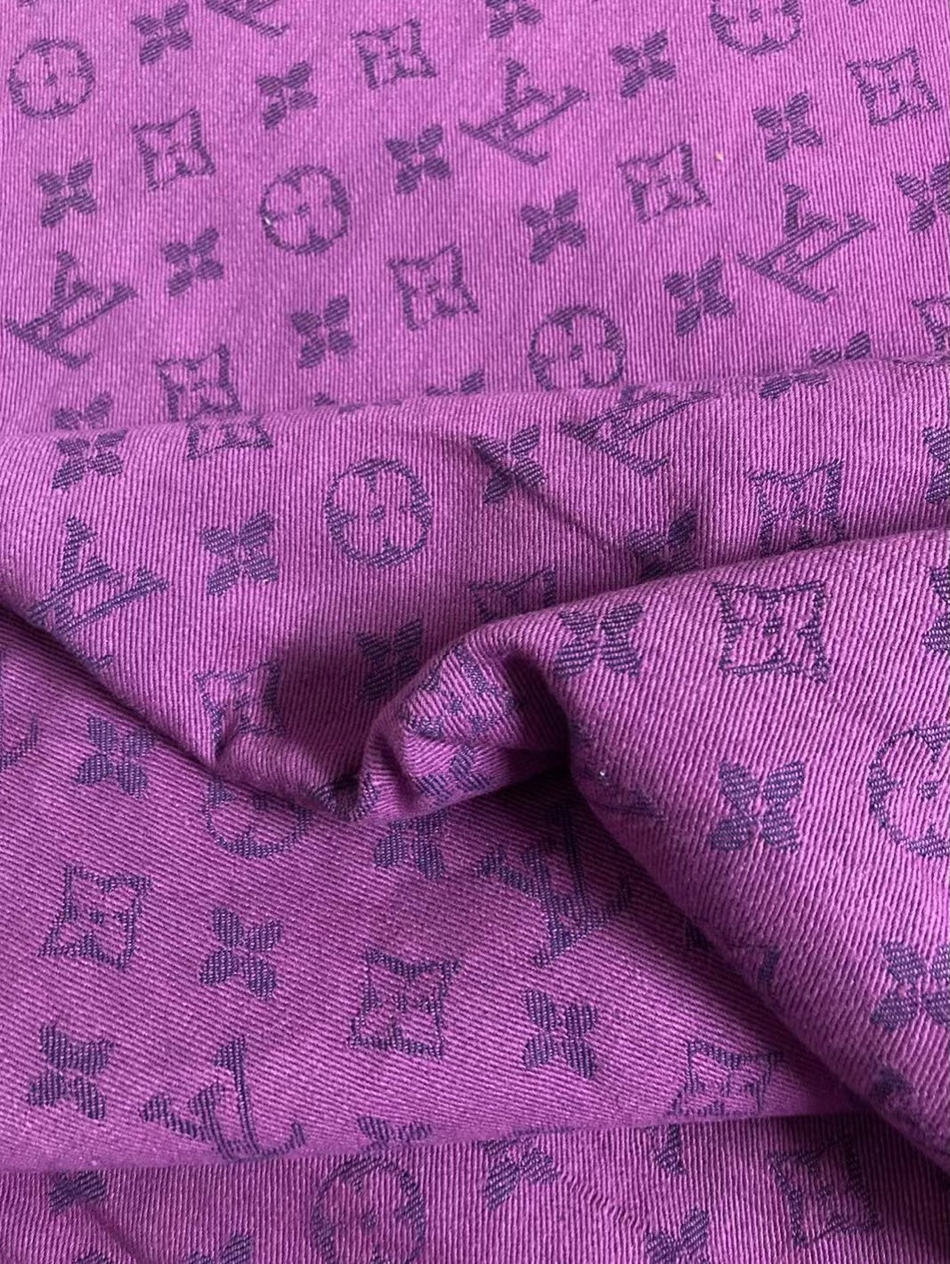 Handmade Denim Fabric Purple LV for Clothing Jeans – JINFABRICSTORE